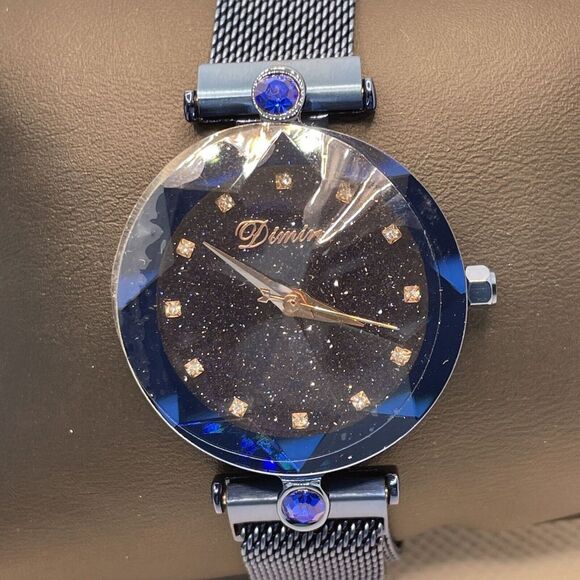 RORIOS Fashion AA-BT002 Women Blue Stainless Steel Analog Dial Quartz Watch YR60 - Picture 2 of 10